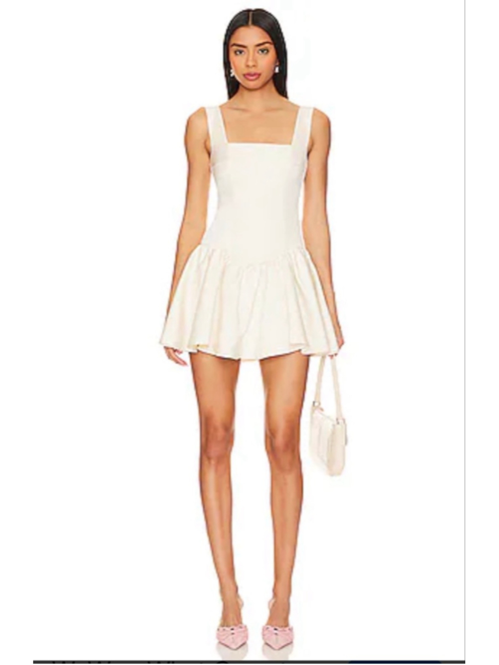 WEWOREWHAT Peplum Satin Mini Dress|Size2|NWT|